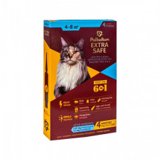 Palladium Cat Extra Safe 6in1 Противопаразитарные капли на холку от блох, клещей и гельминтов для котов весом 4-8 кг