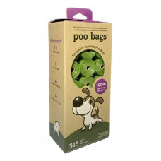Poo Bags Dog Waste Bag Lavander Пакети для собачих фекалій, з ароматом лаванди фото