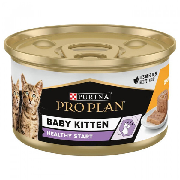 Pro Plan Baby Kitten Healthy Start консерва для беременных и кормящих кошек и котят с 6 до 12 недель фото