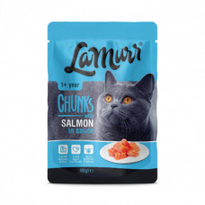 Quattro La Murr Cat Adult Extra Poultry Salmon Консервированный корм с лососем для взрослых кошек