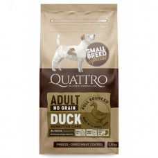 Quattro Adult Duck Small Breed Сухой корм с уткой для взрослых собак мелких пород