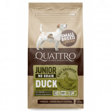Quattro Junior Duck Small Breed Сухой корм с уткой для щенков мелких пород