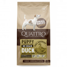 Quattro Puppy&Mother Duck Small Breed Сухой корм с уткой для щенков, беременных и лактирующих самок мелких пород