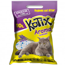 Kotix Aroma Lavender Силікагелевий наповнювач для котячого туалету з ароматом лаванди