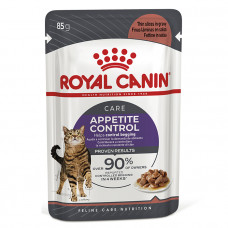 Royal Canin Appetite Control in Gravy консерва для взрослых кошек предрасположенных к набору лишнего веса (кусочки в соусе)