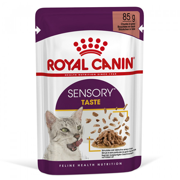 Royal Canin Sensory Taste in Gravy консерва для вибагливих котів (шматочки в соусі) фото