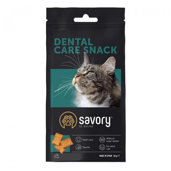 Savory Snack Dental Care Хрумкі подушечки для здоров'я зубів кішок фото
