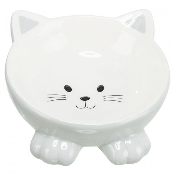 Trixie Ceramic Bowl Миска керамічна, припіднята у вигляді котика фото