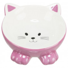 Trixie Ceramic Bowl Миска керамічна, припіднята у вигляді котика фото