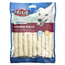 Trixie Denta Fun Chewing Rolls Duck Трубочки з наповненням з качки для чищення зубів собак фото