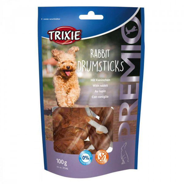 Trixie Premio Rabbit Drumsticks Кроличья ножка для собак фото