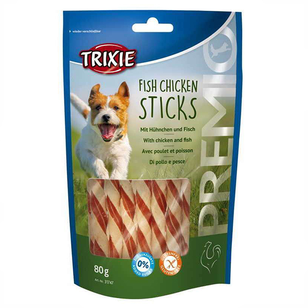 Trixie Fish Chicken Sticks для собак з куркою та рибою фото