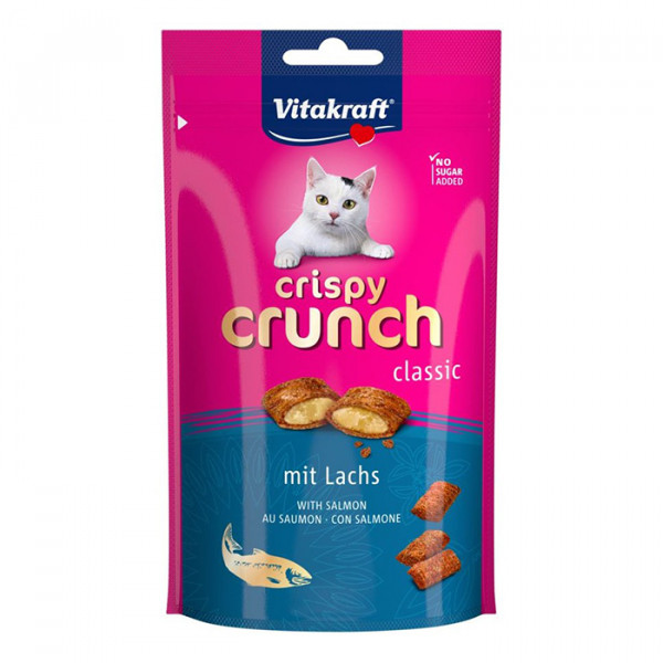Vitakraft Crispy Crunch Лакомство для кошек с лососем фото