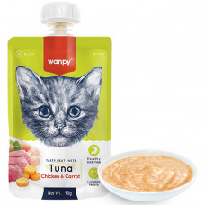 Wanpy Tuna Chicken & Carrot Крем-суп з тунцем, куркою та морквою для котів
