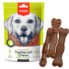 Wanpy Toothbrush Chews Beef Зубная щетка с говядиной для собак