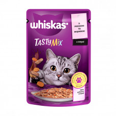 Whiskas Tasty Mix С лососем и морковью в соусе