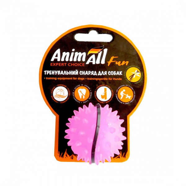 AnimAll Іграшка Fun м'яч каштан для собак, 5 см фото
