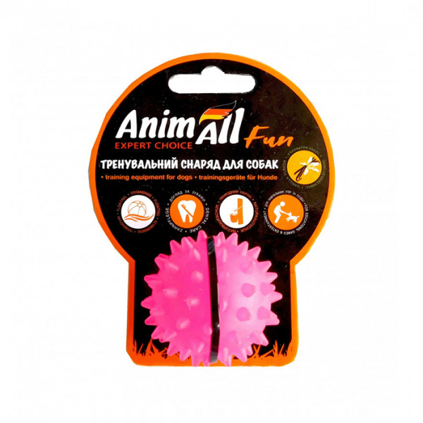 AnimAll Игрушка Fun мяч каштан для собак, 5 см фото