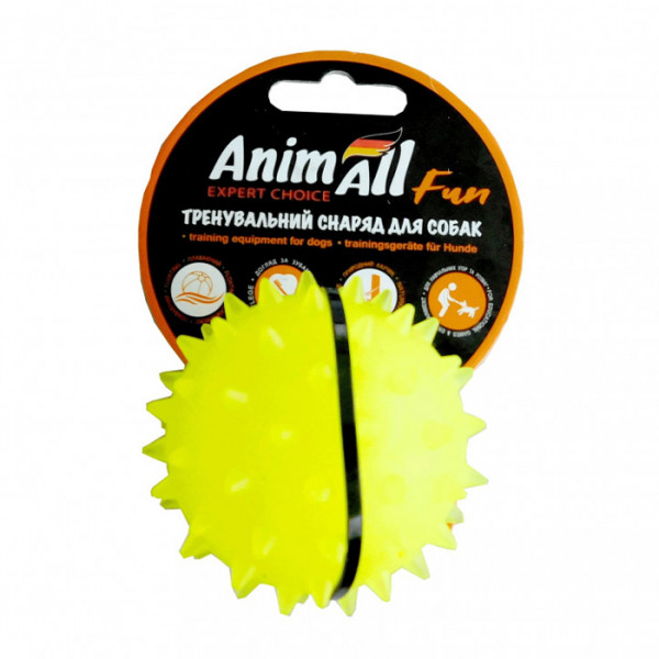 AnimAll Іграшка Fun м'яч каштан для собак, 7 см фото