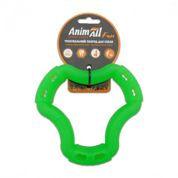 AnimAll Fun - Іграшка кільце 6 сторін для собак 12 см фото