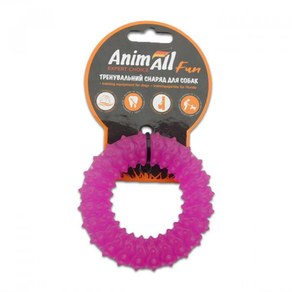 AnimAll Fun - Игрушка кольцо с шипами для собак 9 см фото