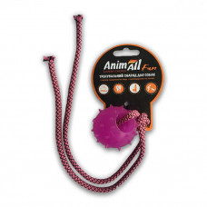 AnimAll Fun - Игрушка шар с канатом для собак, 4 см фото