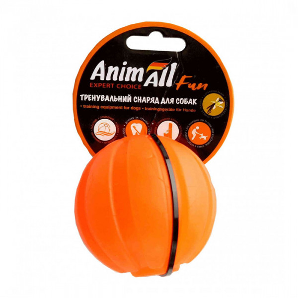 AnimAll Игрушка Fun тренировочный мяч для собак, 7 см фото
