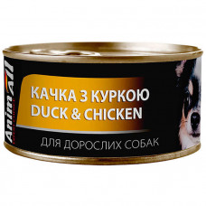 AnimAll Duck & Chicken for Adult Dog Консервований корм з качкою та куркою для дорослих собак фото