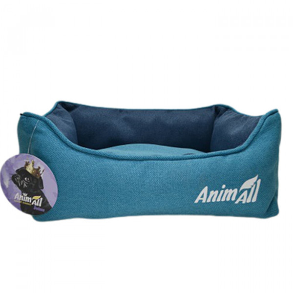 AnimAll Gama S Aqua Лежак для собак и котов, бирюзовый фото