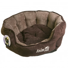 AnimAll Royal Velours М Chocolate Лежак для собак та котів, шоколад