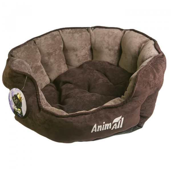 AnimAll Royal Velours М Chocolate Лежак для собак и котов, шоколад фото