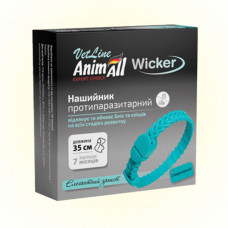AnimAll VetLine Wicker Ошейник противопаразитарный для кошек и собак, изумрудный фото