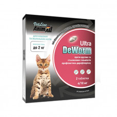AnimAll VetLine DeWorm Ultra Антигельмінтний препарат для кошенят і кішок вагою до 2 кг