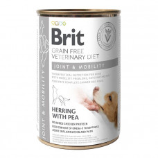 Brit Veterinary Diet Dog Joint & Mobility Лечебный влажный корм для собак, поддержка здоровья суставов, с сельдью, индейкой и горошком