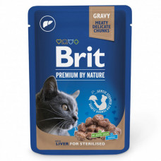 Brit Premium Cat Liver for Sterilised Консервований корм із печінкою для стерилізованих кішок