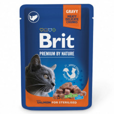 Brit Premium Cat Salmon for Sterilised Консервированный корм с лососем для стерилизованных кошек
