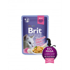 Brit Premium Cat pouch 85 g філе курки в желе фото