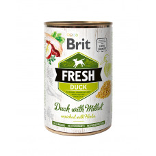 Brit Fresh Duck with Millet консерва для собак с уткой и пшеном