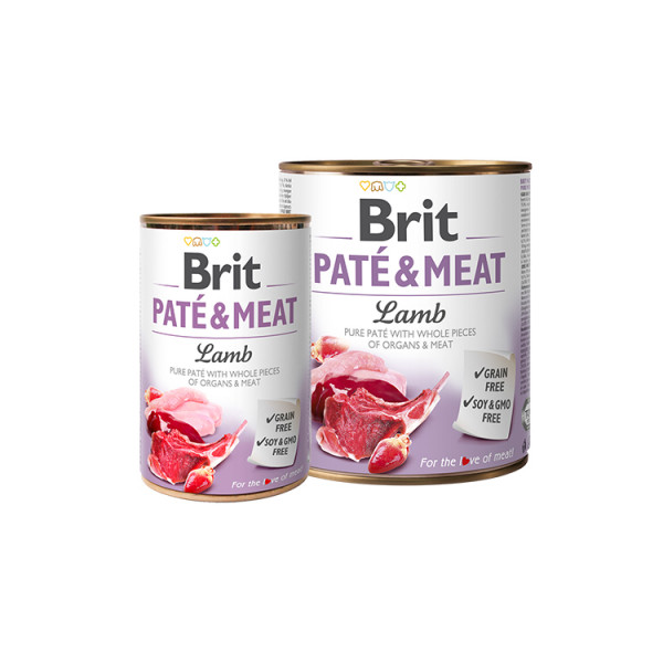 Brit Pate & Meat Dog з ягням фото