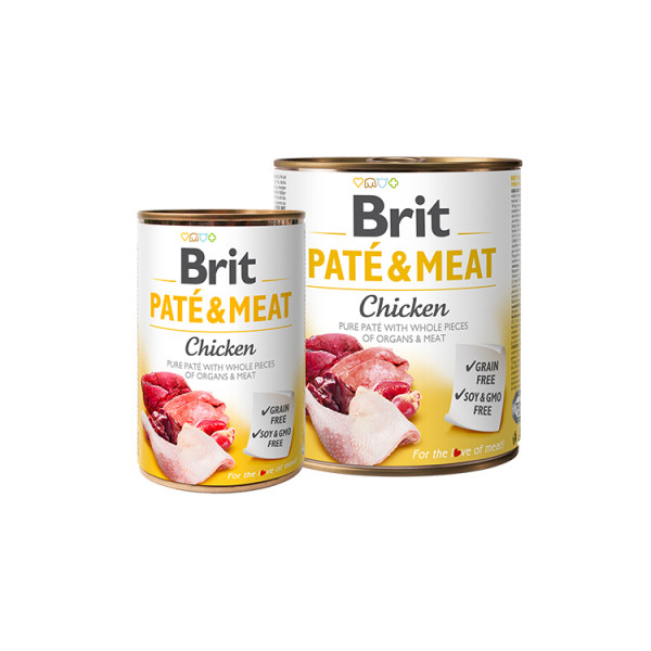 Brit Paté & Meat Dog с курицей фото