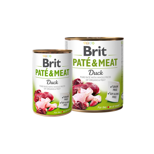 Brit Paté & Meat Dog с уткой фото