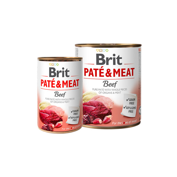 Brit Pate & Meat Dog с говядиной фото