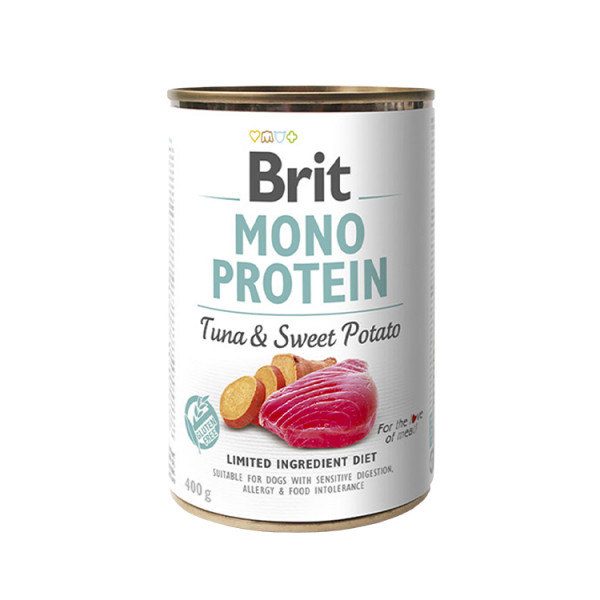 Brit Mono Protein Dog с тунцом и бататом  фото
