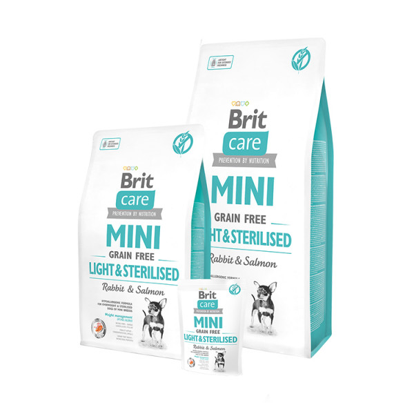 Brit Care GF Mini Light&Sterilised (д/собак малых пород) контроль веса фото