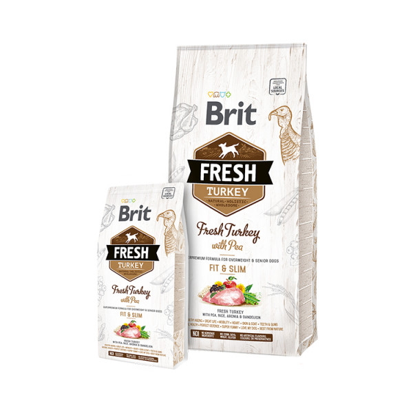 Brit Fresh Turkey with Pea Light Fit & Slim Adult фото