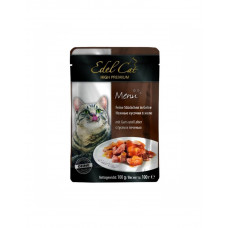 Edel Cat Ніжні шматочки в желе з гусаком і печінкою фото