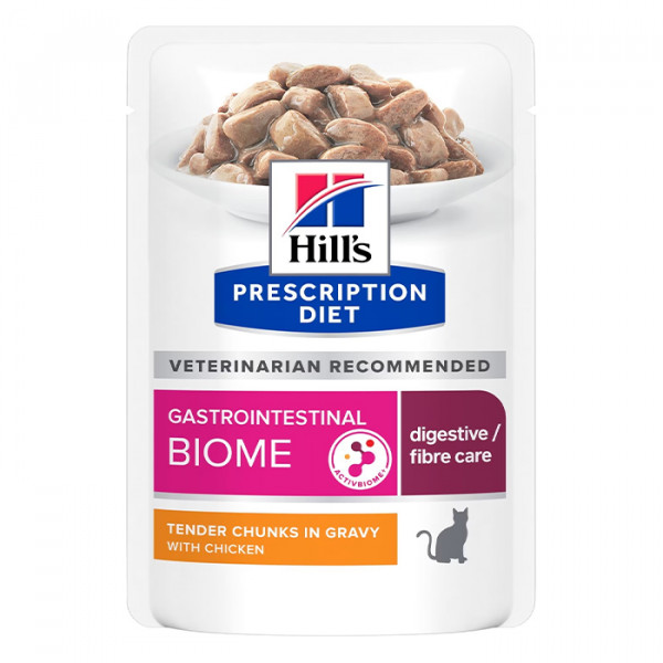 Hill's Prescription Diet Feline Gastrointestinal Biome Chicken Вологий корм для кішок з куркою фото