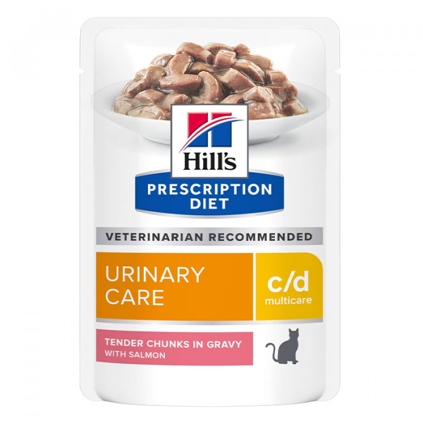 Hill's Prescription Diet Feline c/d Urinary Care Salmon Вологий корм для кішок з лососем фото