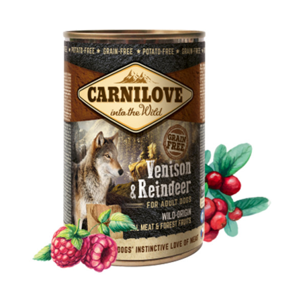 Carnilove Venison & Reindeer Adult Dogs консерва для собак з м'ясом північного оленя фото