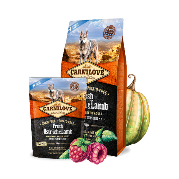 Carnilove Fresh Ostrich & Lamb Small Breed фото